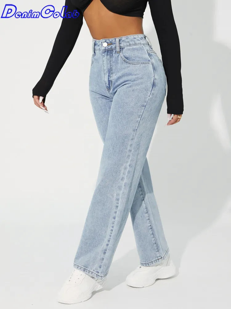 Calça jeans cintura alta